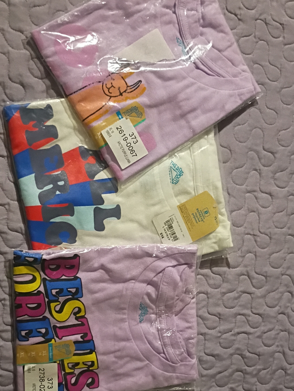 Three Graphic Tees Size 16/Xl